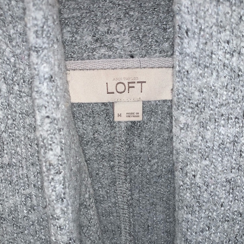 LOFT medium gray soft cardigan